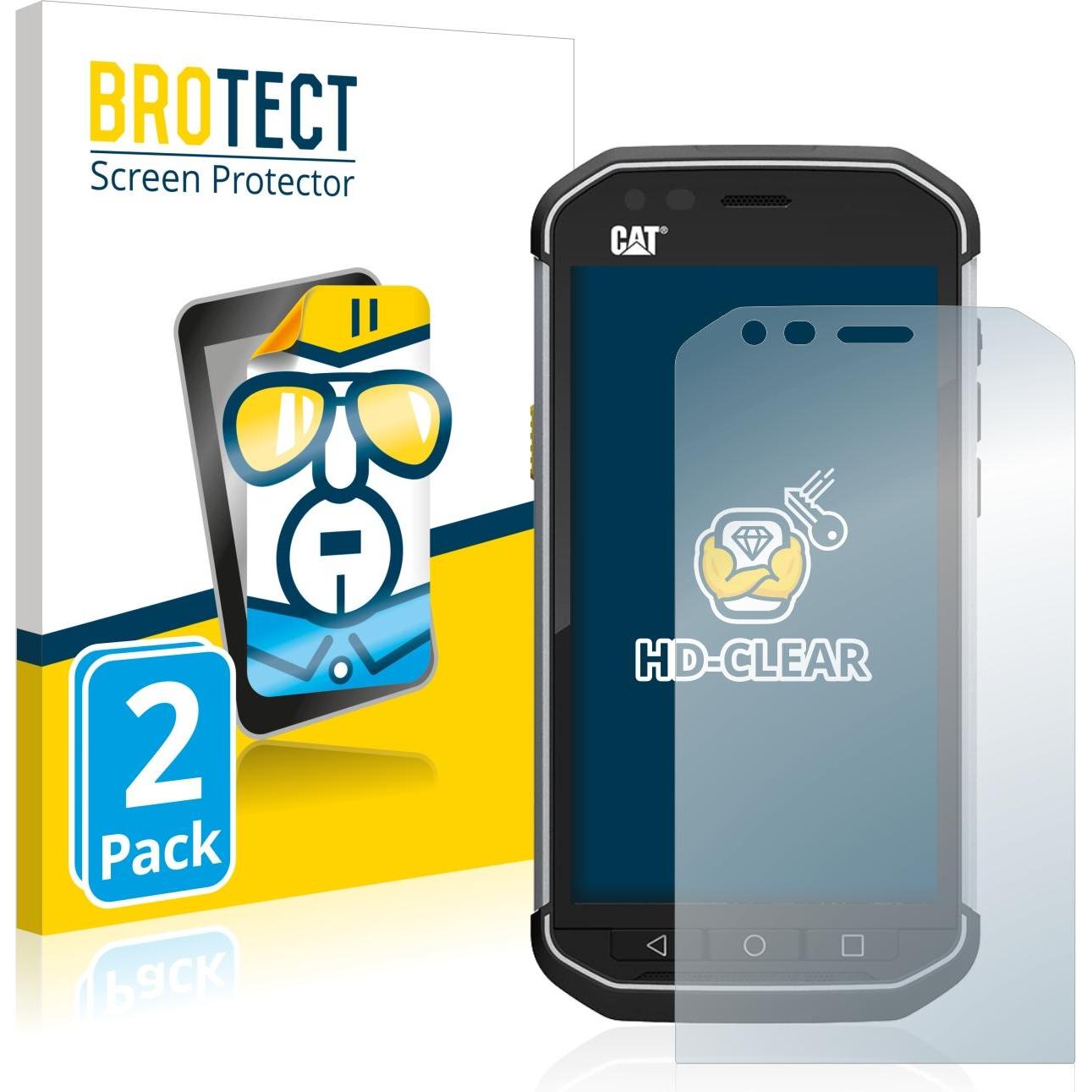 BROTECT Schutzfolie Displayschutz Displayschutzfolie Folie Klar Transparent (2 Stück, Cat S40), Smartphone Schutzfolie, ...