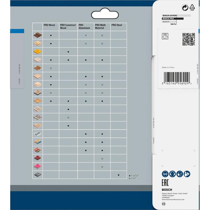 Productafbeelding Bosch Professional Zubehör Cirkelzaagblad Standaard voor Aluminium, 190x2/1,5x30, 56 tanden