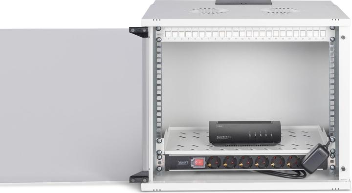 Produktbild Digitus 19" Netzwerk-Set, 9HE Wandgehäuse und Zubehör, gr SOHO PRO Version (9 HE, 19 Zoll Rack)