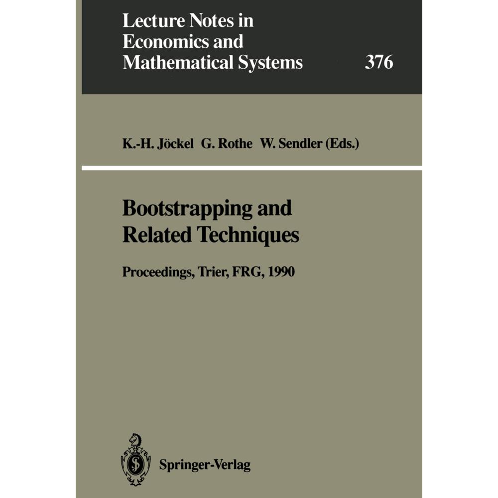 Bootstrapping and Related Techniques, Fachbücher