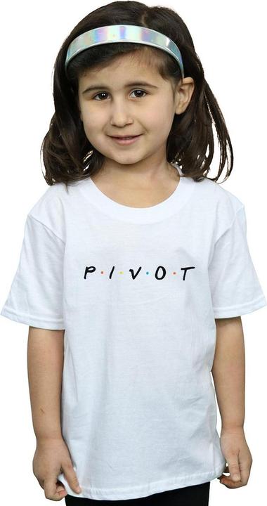 Actual product image Friends Girls Pivot Logo Cotton T-Shirt (128)