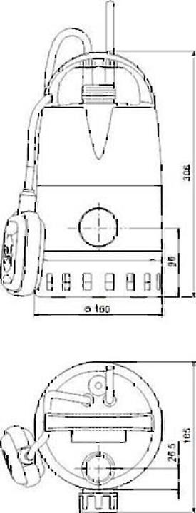 Productafbeelding Grundfos dompelpomp UNILIFT CC5-A1 1X230V met vlotter 96280966 (Kelderpomp)