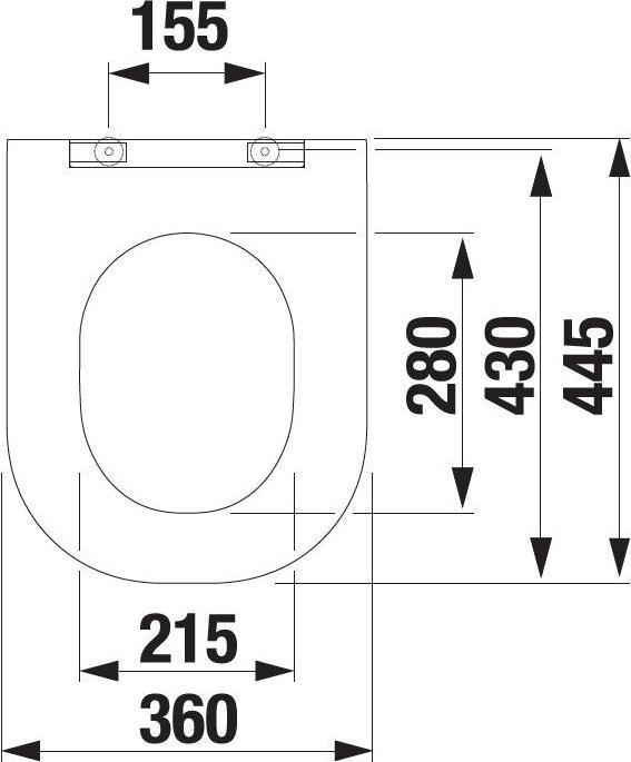 Actual product image GCS COVER FOR WC MIO H8917160000631 WHITE
