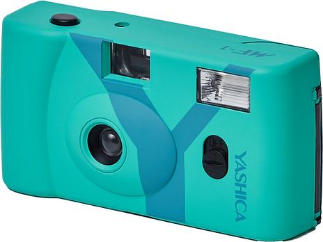 Actual product image Yashica MF-1 Snapshot Art Camera Y Edition Turquoise with 1 Film 400/24
