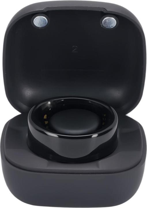 Actual product image Ideoon Smart-Ring, schwarz, Keramik, inkl. Ladebox, Grösse 65 (65, Black)