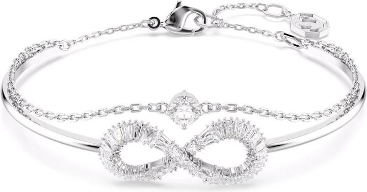 Produktbild Swarovski Hyperbola Armreif Unendlichkeit Weiss (16.50 cm, Rhodiniertes Metall)
