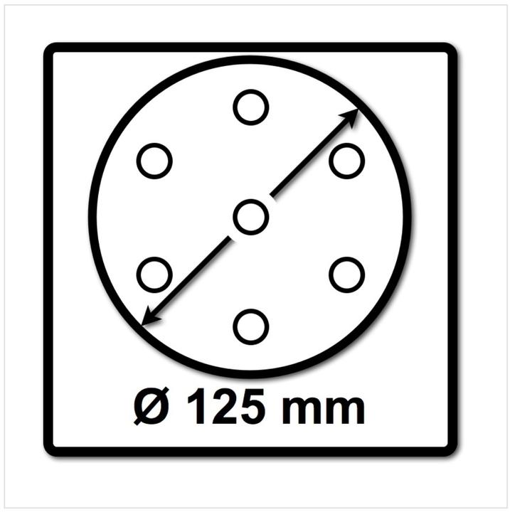 Produktbild Festool Netzschleifmittel STF D125 P120 GR NET/50 (P120)