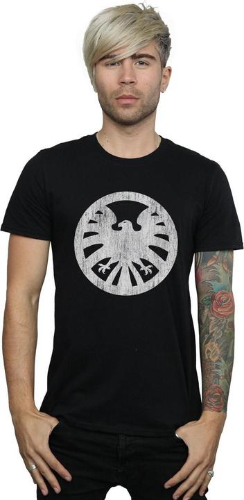 Actual product image Mens Agents Of SHIELD Distressed Logo T-Shirt (XXL)
