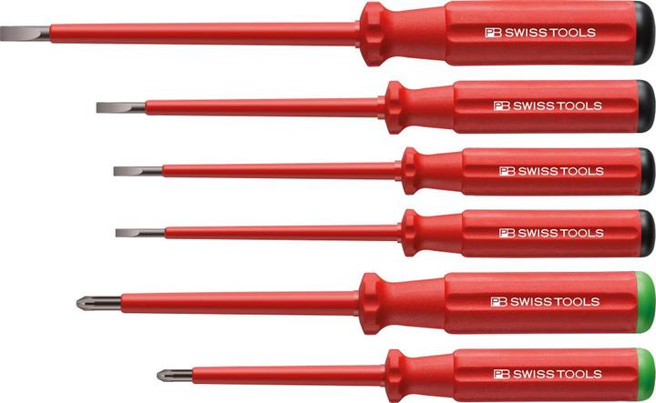 PB Swiss Tools Schraubendreher-Satz (Pozidriv-Kreuzschlitz (PZ), Schlitz)