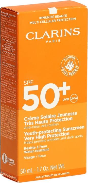 Actual product image Clarins Suncare Cream (SPF 50+, 50 ml)
