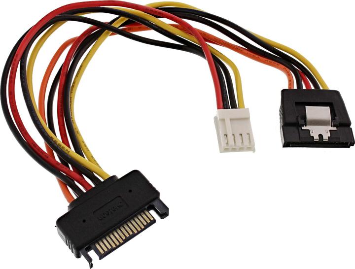 Produktbild InLine SATA Stromadapapterkabel (15 cm, 15 pin S-ATA)