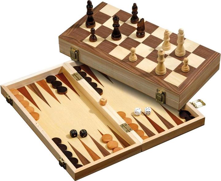 Produktbild Philos Schach-Backgammon-Dame-Set