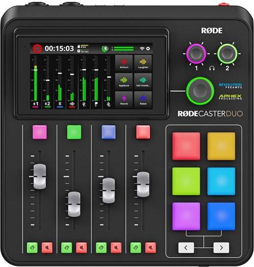 Actual product image RØDE Rodecaster Duo Station with Podmic and cable (Studio- and Livemixer)