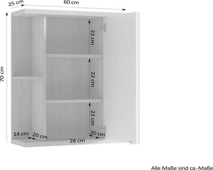 Produktbild ByLiving Nebraska (60 x 25 x 70 cm)