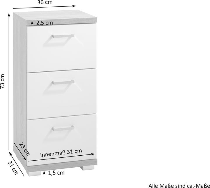 Produktbild ByLiving Nebraska (35.50 x 31.50 x 74 cm)