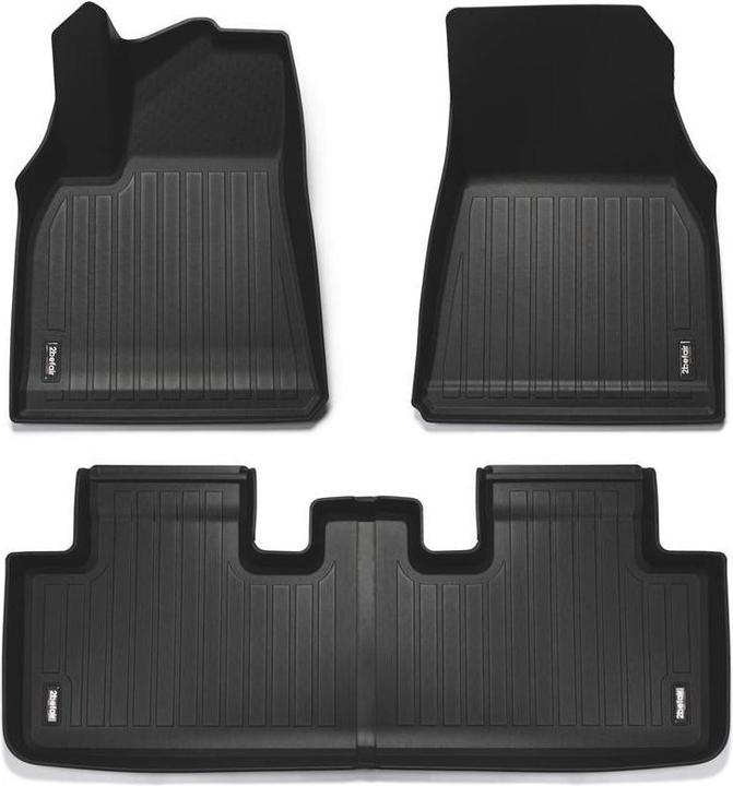 2befair Allwettermatten Set Innenraum für das Tesla Model Y (2 Vordermatten + 2 Rückmatten)