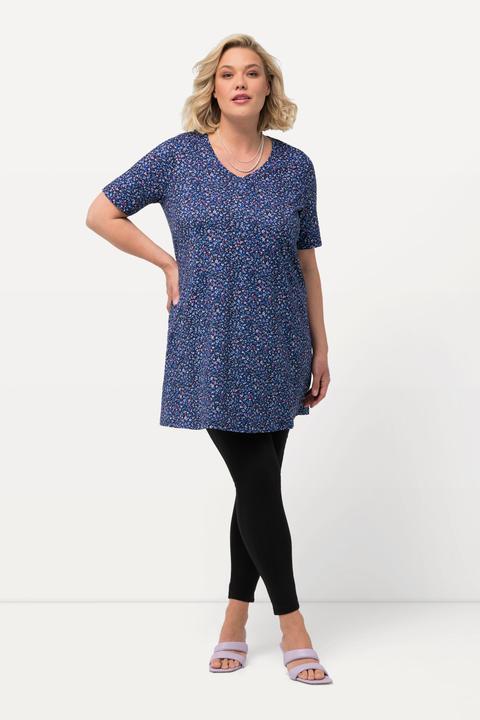 Actual product image Ulla Popken Tiny Floral Print Knit Tunic (46, 48)