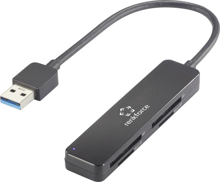 Image du produit Renkforce Lecteur de cartes portable USB-A 3 (USB)