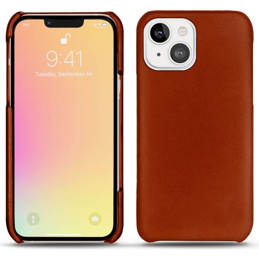 Noreve Lederschutzhülle (Apple iPhone 13), Smartphone Hülle, Orange