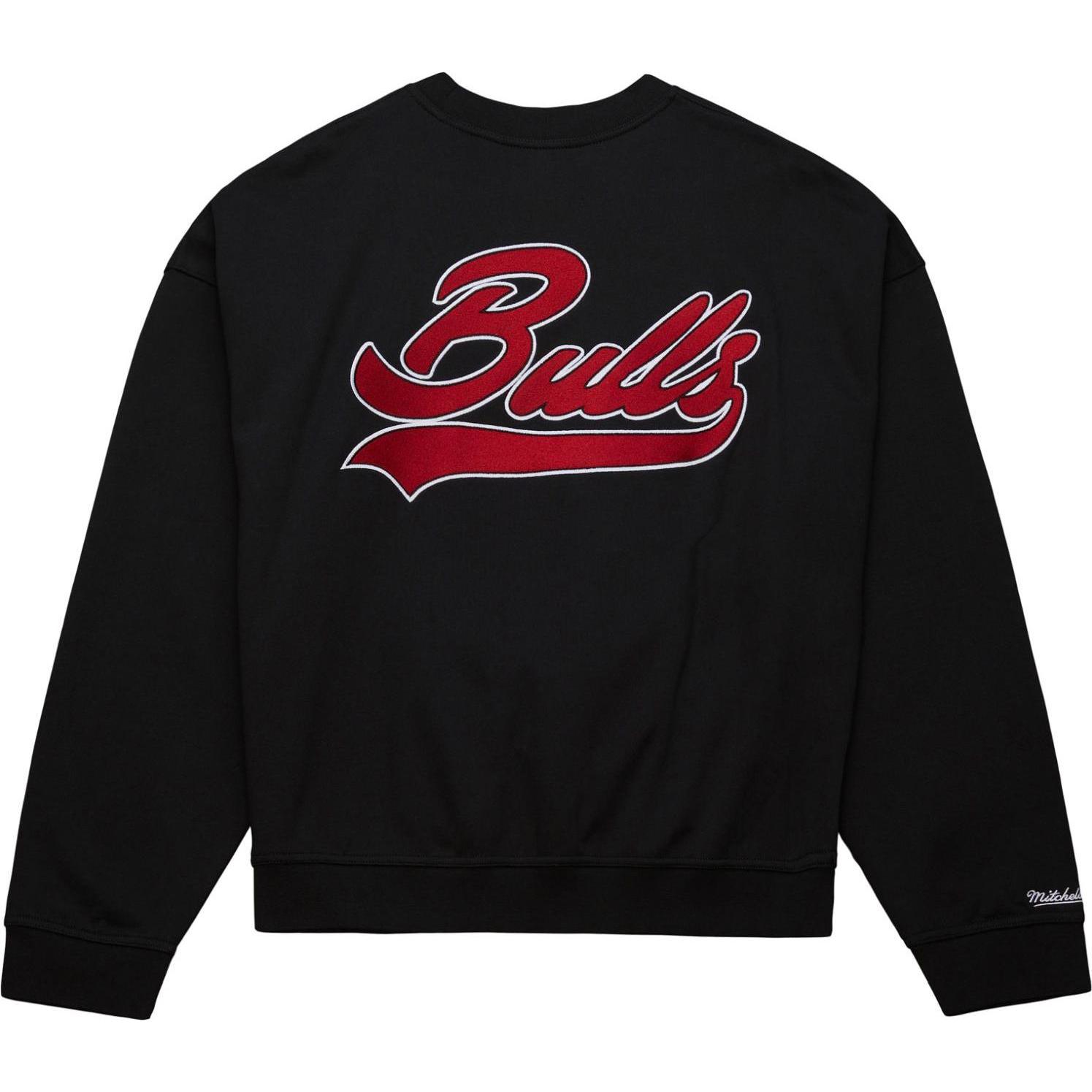 Thumbnail - Mitchell & Ness, Herren, Pullover, Fleece Pullover Chicago Bulls - M, Schwarz, (M)