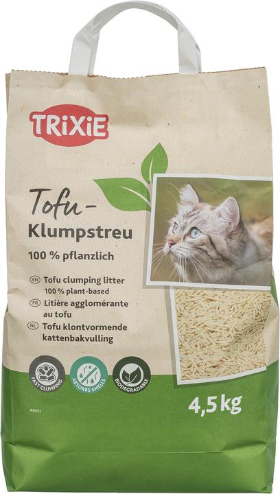 Produktbild Trixie Katzenstreu Tofu-Katzenstreu 4.5 kg (Klumpend, 4.50 kg)