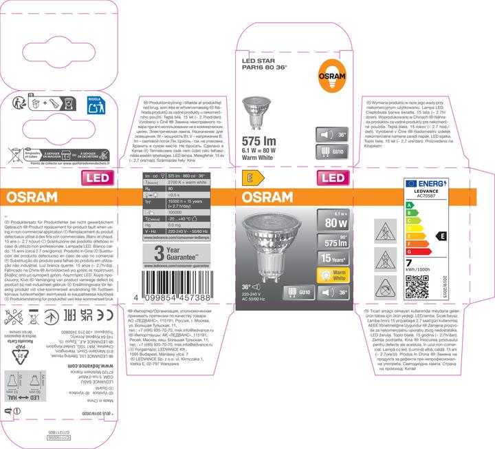 Actual product image Osram Led Superstar (GU10, 575 lm, 1x)