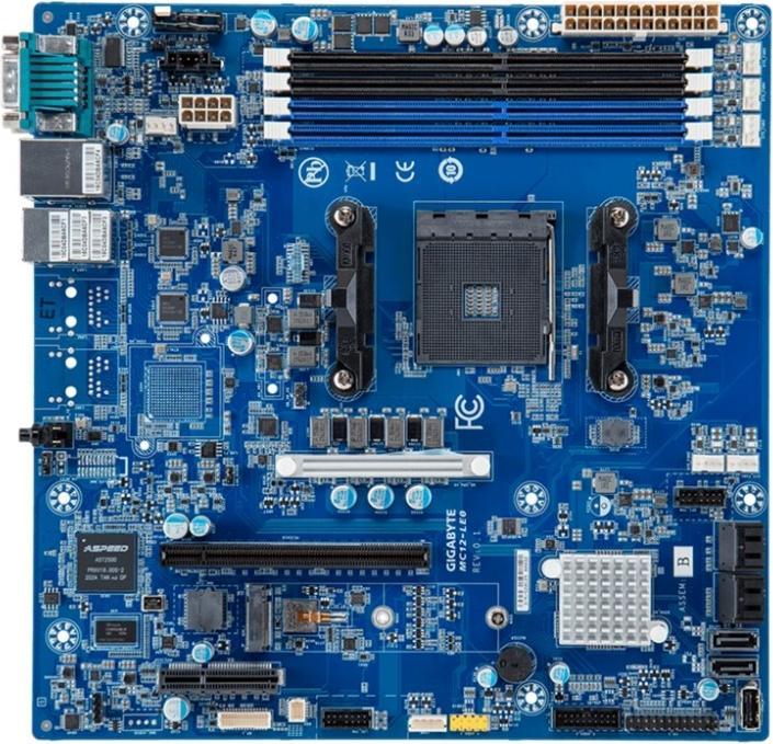 Actual product image Gigabyte MBS GBT AMD AM4 MC12-LE0 (AMD B550, mATX)