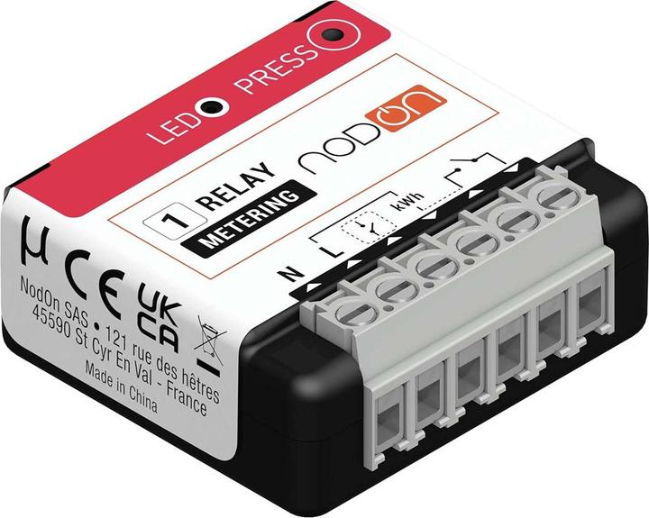 NodOn Module Zigbee on/off 16a contact sec + mesure de consommation