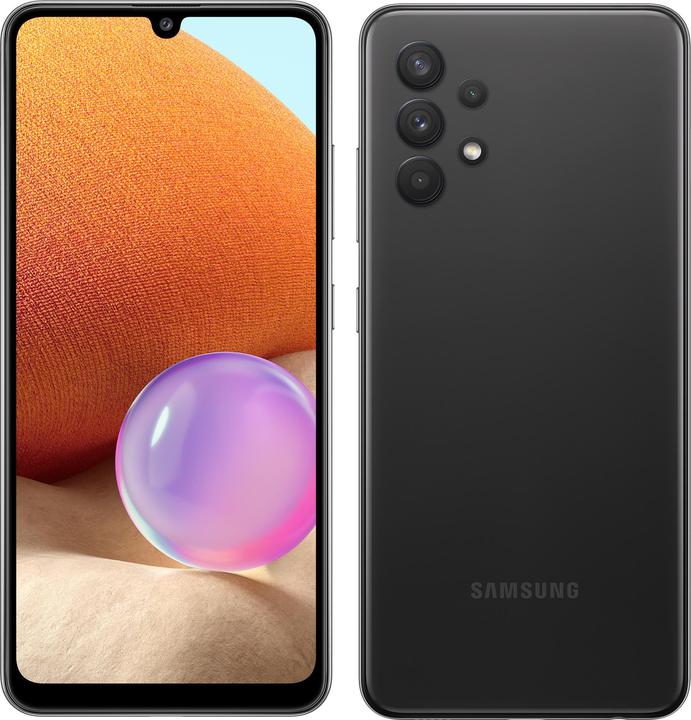 Produktbild Samsung Galaxy A32 EU (128 GB, Black, 6.40", Hybrid Dual SIM, 64 Mpx, 4G)