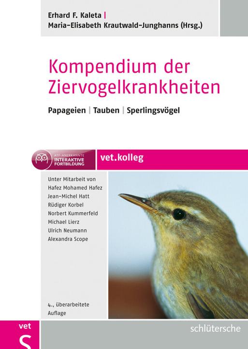 Produktbild Kompendium der Ziervogelkrankheiten (Deutsch, Erhard/Krautwald-Junghanns, FKaleta, 2011)