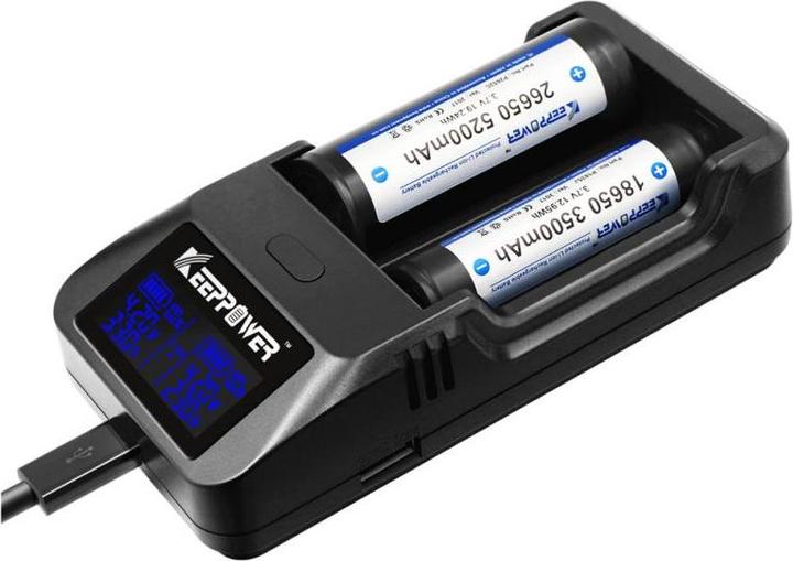 Actual product image Dronefactory KP L2 Plus charger for various Li-Ion batteries (Drone charger)