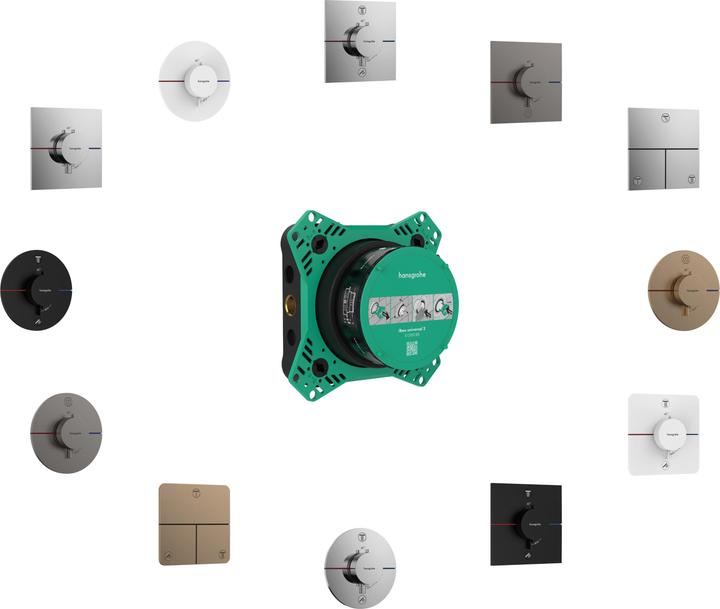 Produktbild hansgrohe HG Thermostat ShowerSelect Comfort S UP, Fertigset 2 Verbraucher verchromt