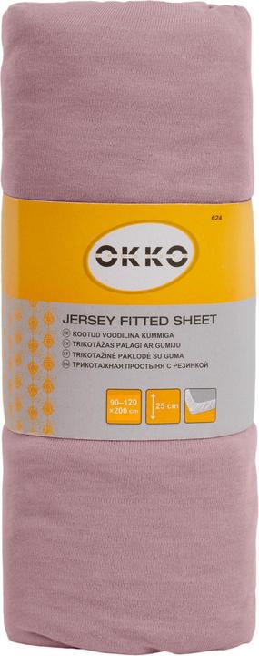 Okko BED SHEET POLYCOTT 120X200+25CM PINK624 (120 x 200 x 25 cm)