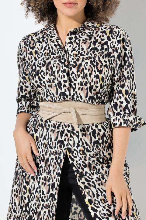 Produktbild Ulla Popken Leder-Bindegürtel, Veloursleder, Einheitsgrösse (One Size)