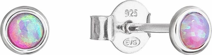 Produktbild Evolution Group Silver earrings with pink synthetic opals 11338.3 (L)