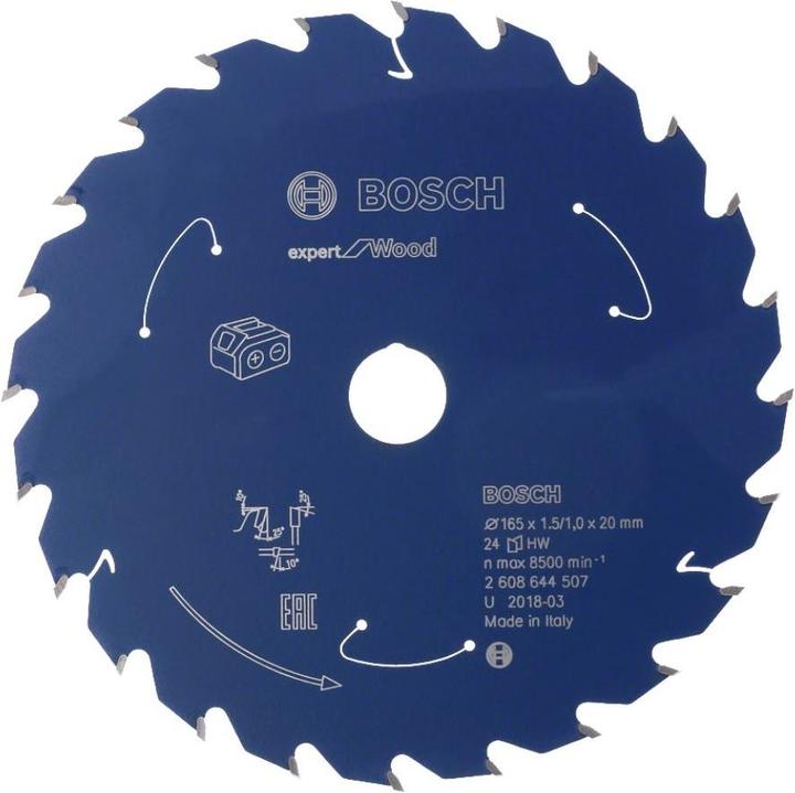 Immagine prodotto Bosch Professional Zubehör Lama per sega circolare Expert for Wood, 190 x 1,5/1 x 30, 24 denti