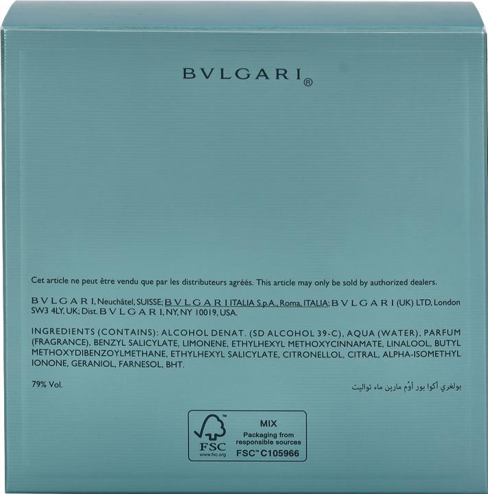 Actual product image Bulgari Aqva Navy (Eau de toilette, 100 ml)