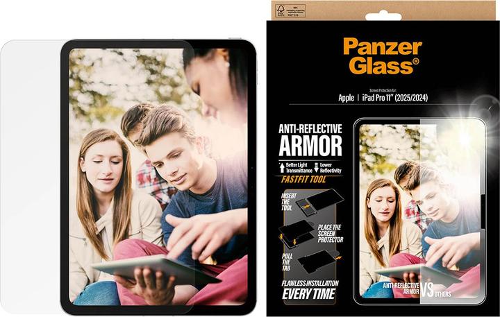 Immagine prodotto PanzerGlass Anti-Reflective Armor (1 pz., Apple iPad Pro 11 2024, Apple iPad Pro 11 2025)