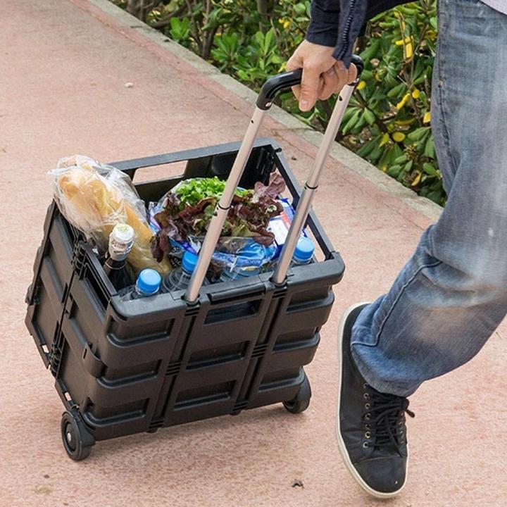 Actual product image Benson Home Klappbarer EINKAUFS-TROLLEY Einkaufswagen Transportroller Einkaufstrolley bis 25kg