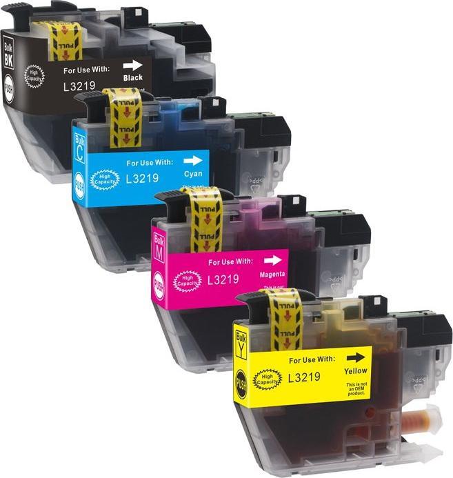 Actual product image Hermex Alternative ink cartridge to Brother LC-3219 CMYK XL (C, FC, M, Y)