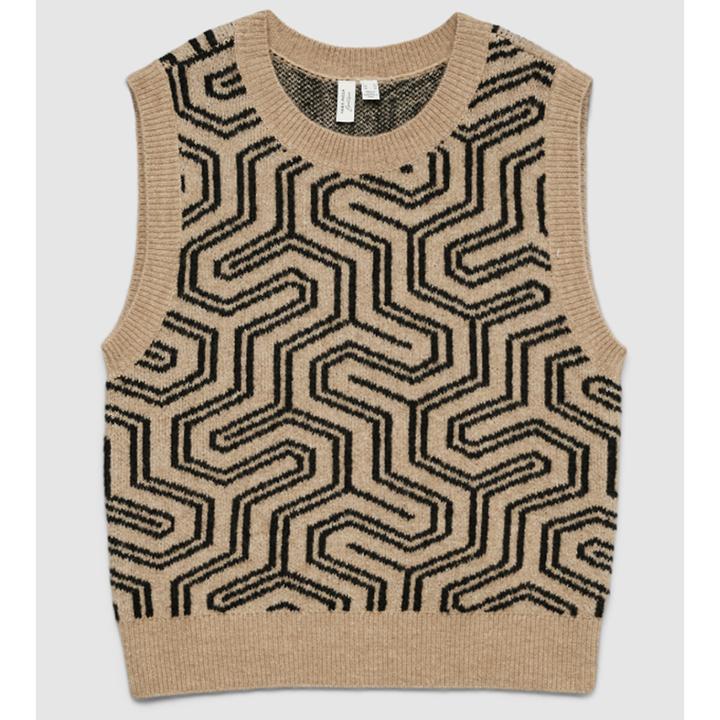 Image du produit Vero Moda Ärmelloser Pullover mit Leopardenmuster (S)