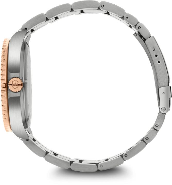 Image du produit Victorinox Maverick, Montres de plongée, Montres Homme, 43 cm, Cadran vert, Bracelet silver/rose-gold, acier in (Montre de plongée, 43 mm)