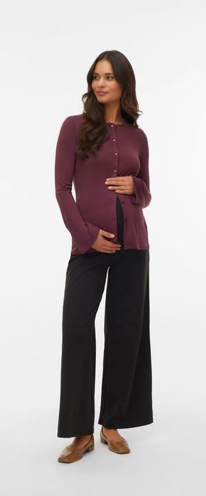 Actual product image Mamalicious Normal geschnitten Hohe Taille Hose Hose mit weitem Beinschnitt (M)