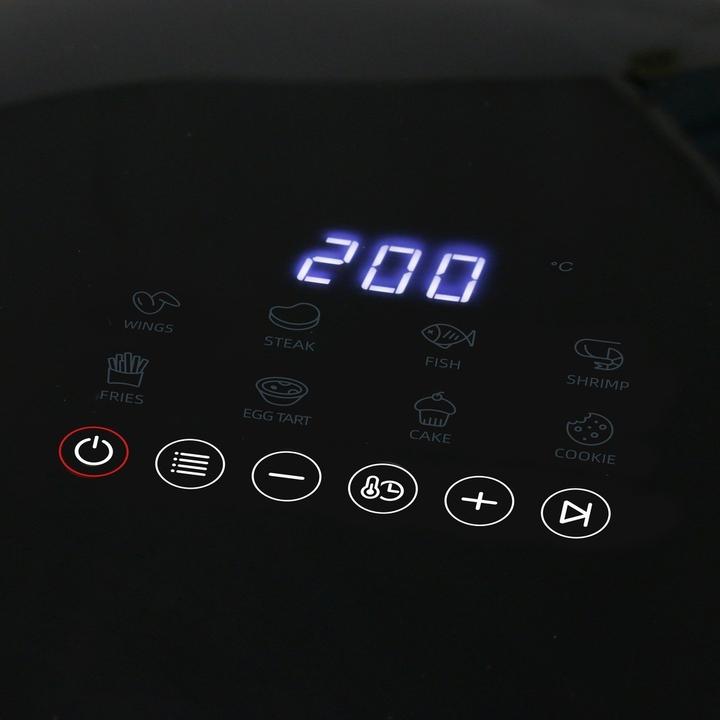 Actual product image Emerio AF-131797.1 Hot air fryer 5 l 2000 W BPA-free, timer function Black