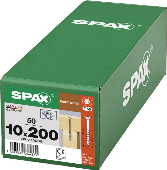 Actual product image Spax Wood construction screws (50 Screws per piece)