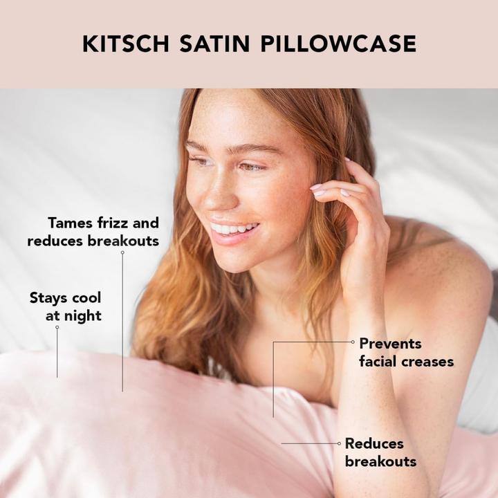 Actual product image Kitsch Satin cushion cover Blush (Pillowcase, 66 x 48 cm)