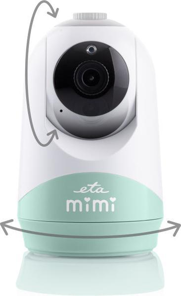 Immagine prodotto ETA | Baby Monitor | 530690000 MIMI | Telecamera flessibile | Bianco/verde (Video e audio, 50 m)