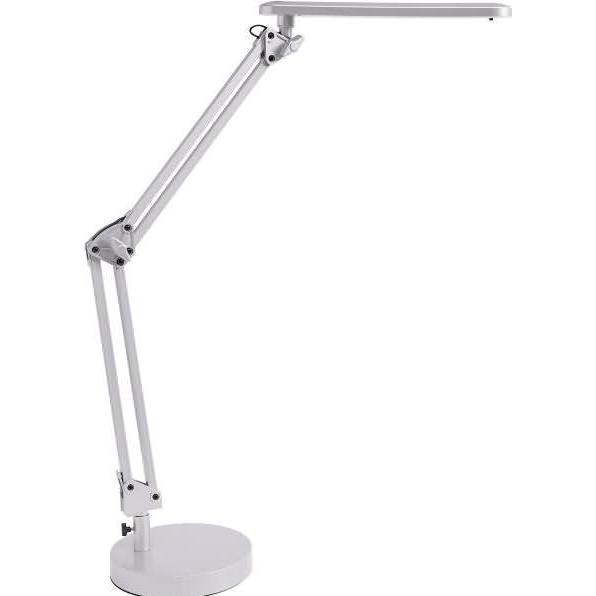 Alco, Tischlampe, LED-Schreibtischleuchte 963 mit Fuss silber