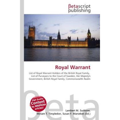 Thumbnail - Royal Warrant, Fachbücher