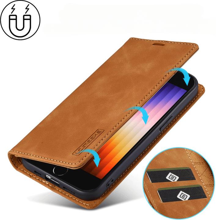 Produktbild LC.Imeeke iPhone 16e - Flip Case Vintage (Apple iPhone 16e)